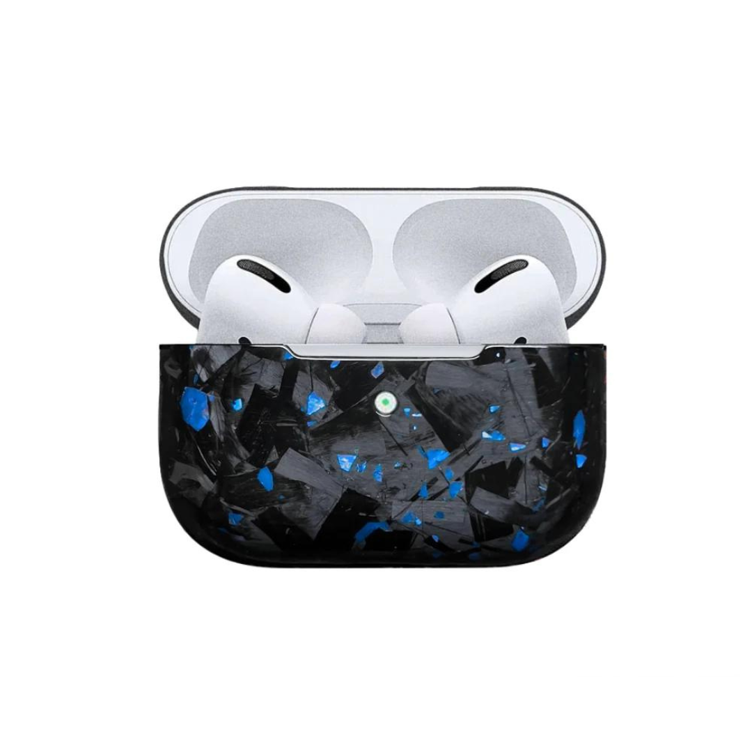 Real Blue Forged Carbon Airpod Case