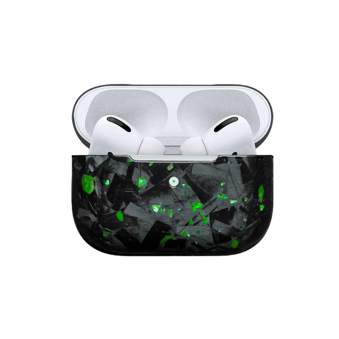 Real Green Forged Carbon Airpod Case