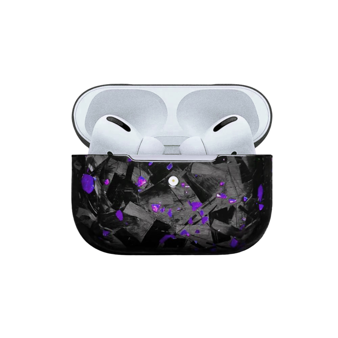 Real Purple Forged Carbon Airpod Case
