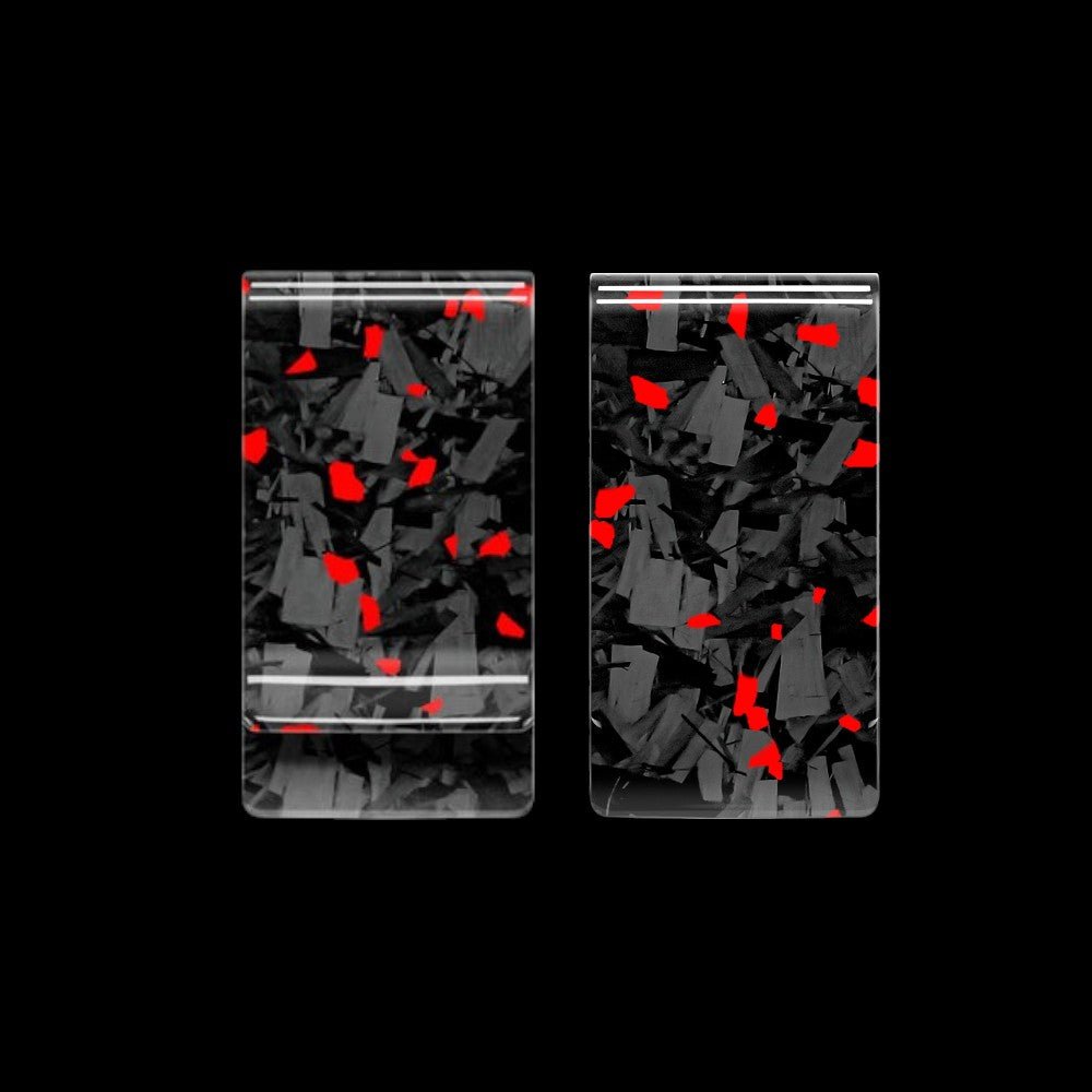 Cash Clip | Red Forged Carbon
