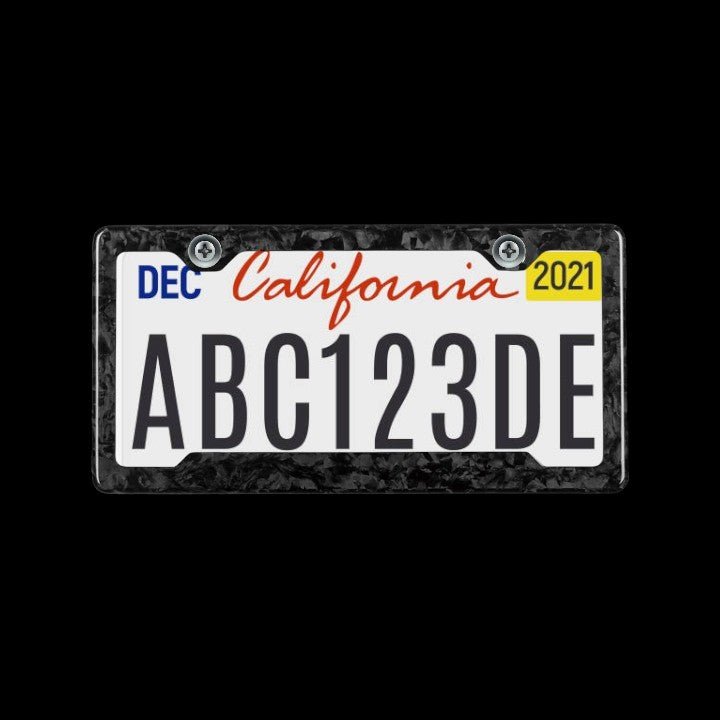 Forged Carbon Fiber License Plate - Classic Forged